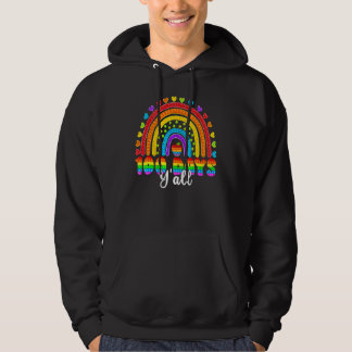 Veste À Capuche Rainbow 100 Days Y'all Poppin 100th Day Of School