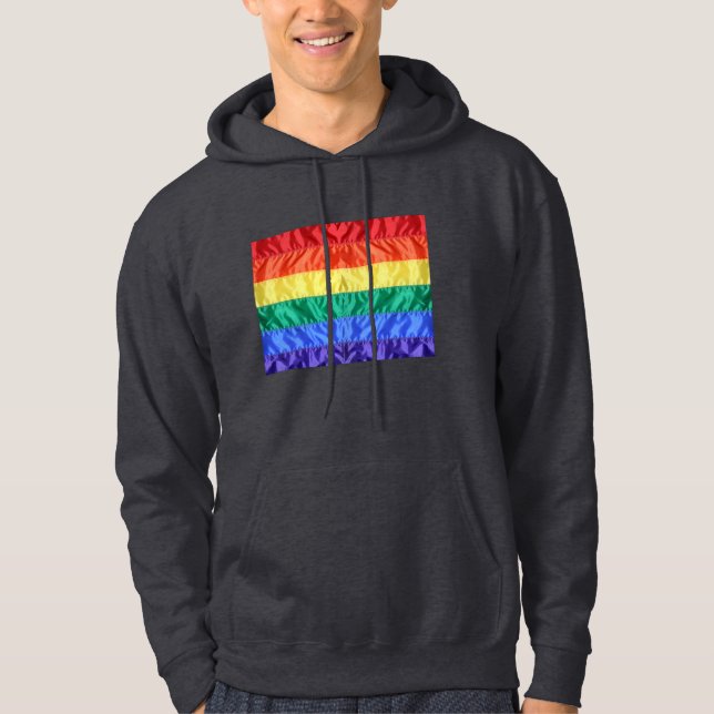 Veste À Capuche Rainbow Flag Gay pride LGBTQ L'amour LGBT (Devant)