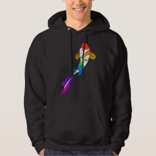 Veste À Capuche Rainbow Koi Fish
