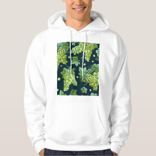 Veste À Capuche Raisin vert : Aquarelle Motif foncé