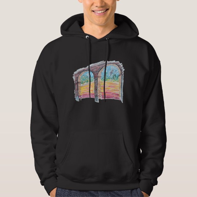 Veste À Capuche Ranch arc-en-ciel (Devant)