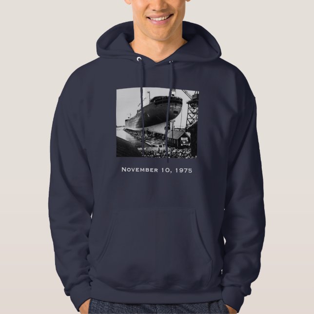 Veste À Capuche Rappelez-vous l'Edmund Fitzgerald (Devant)