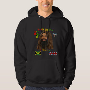 Veste À Capuche Rasta Obama pour le Président Hoodie