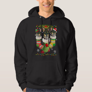 Veste À Capuche Rat Terrier Chaussettes de Noël Arbre Lumière Noël