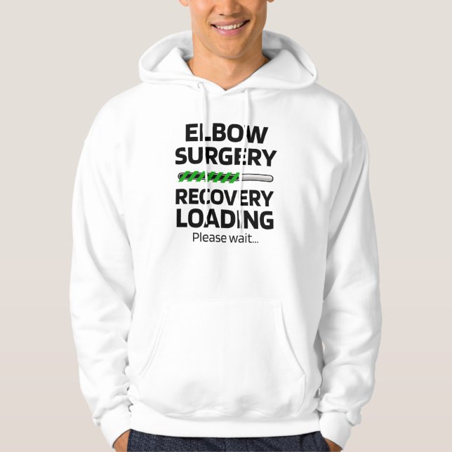 Veste À Capuche Récupération chirurgicale du coude | Chirurgie Art (Devant)