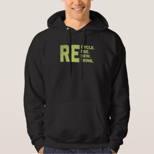 Veste À Capuche Recycler Réutiliser Renouveler Repenser Crise Envi