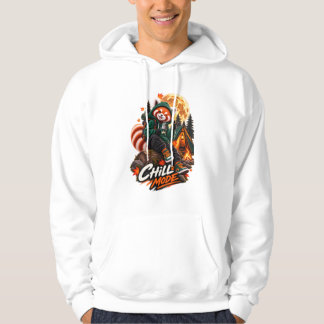 Veste À Capuche Red Panda Chill Mode Camping Hoodie