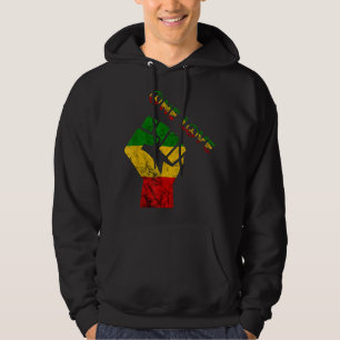 Veste À Capuche Reggae Poing Rasta Reggae Musique One Love Jamaica