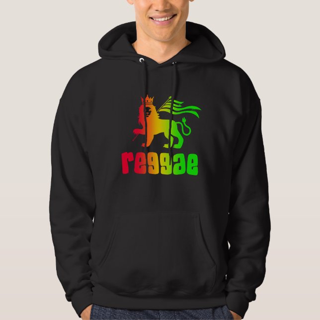 Veste À Capuche Reggae Rasta Lion  (Devant)