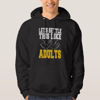 Veste À Capuche Réglons ça comme des adultes luttant contre les br