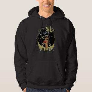 Veste À Capuche Reine Poissons Mélanine Femmes Noires Horoscope Fe