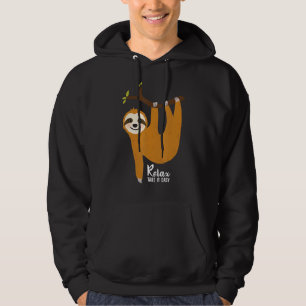 Veste À Capuche Relax Prenez It Easy Funny Sloth Hanging Arbre Ani