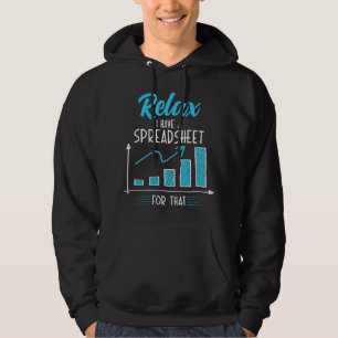 Veste À Capuche Relaxez, j'ai un tableur pour la comptabilité
