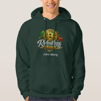Veste À Capuche Relentless Trader Bitcoin Hoodie | Custom Name
