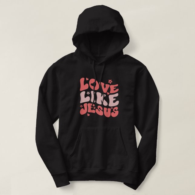 Veste À Capuche Religieux Dieu chrétien Citer les mots sur le dos  (Design devant)