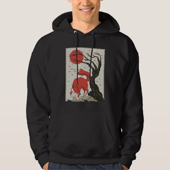 Veste À Capuche Renard de style japonais (Devant)