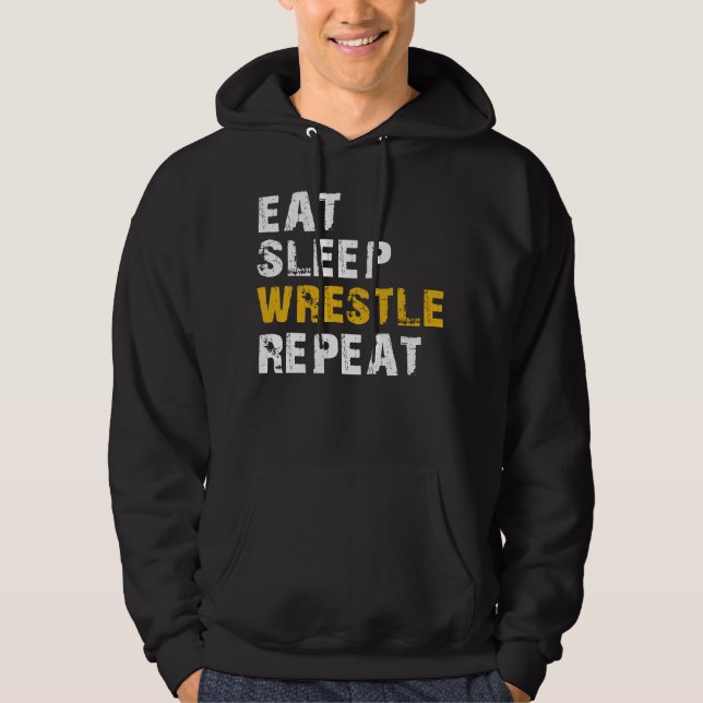 Veste À Capuche répéter la lutte du sommeil (Devant)