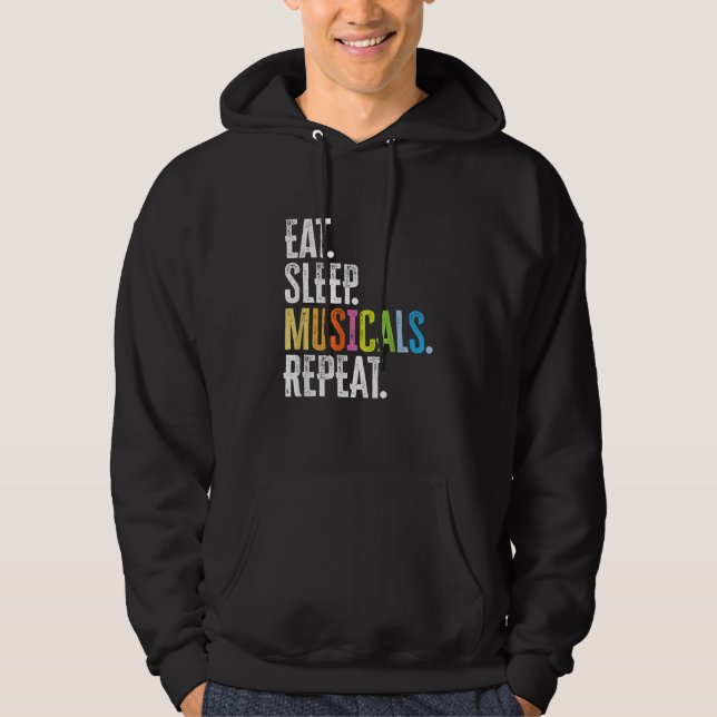 Veste À Capuche Répéter les comédies musicales du sommeil (Devant)