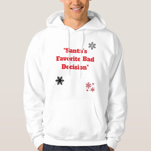 Veste À Capuche Reprise Unisex Xmas - Citation Funny Xmas (Devant)