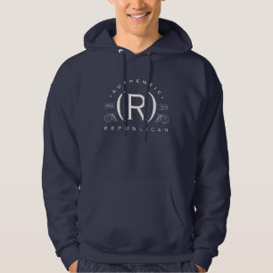 Veste À Capuche Républicain authentique depuis 1979 (obscurité)