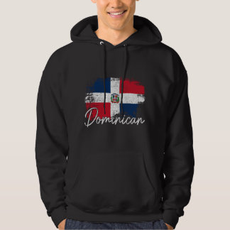 Veste À Capuche République Dominicaine Drapeau Vintage Dominicaine