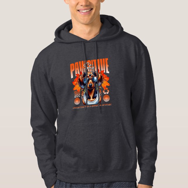 Veste À Capuche rester positif (Devant)
