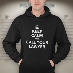 Veste À Capuche Restez calme et appelez votre avocat