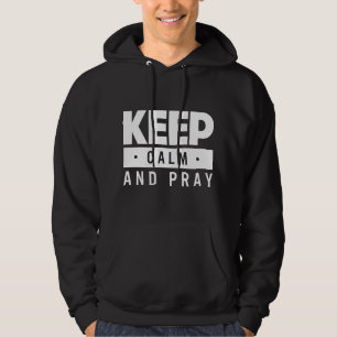 Veste À Capuche restez calme et priez
