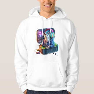 Veste À Capuche  Retro Chunky Sardine Gamer Ultimate Ocean Vibes