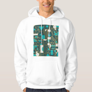 Veste À Capuche Retro géométrique : Poster minimaliste.