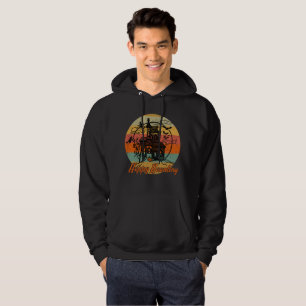 Veste À Capuche Retro Halloween Happy Haunting Haunting Haunting H