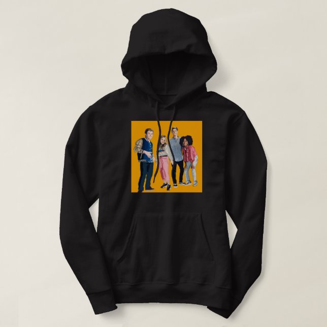 Veste À Capuche Retro Henry Danger Crew Dessin numérique couleur B (Design devant)