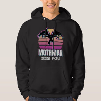 Veste À Capuche Retro Mothman Vous Voit Drôle Cadeau Cryptid
