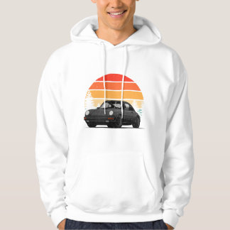 Veste À Capuche Rétro Soleil w Tuning & Gaming Voiture Ancienne En