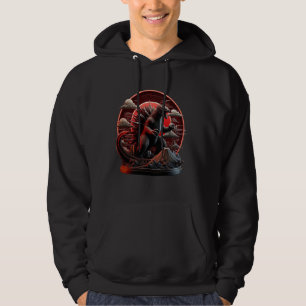 Veste À Capuche Retro Vintage 3D Art japonais légendaire Rare Kaij