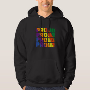 Veste À Capuche Retro Vintage Rainbow Gay Fière Papa Lgbt Pride Aw