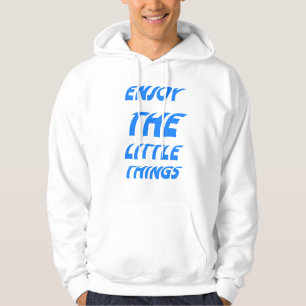Veste À Capuche Retro Y2K Profitez des Petites Choses Texte Liquid