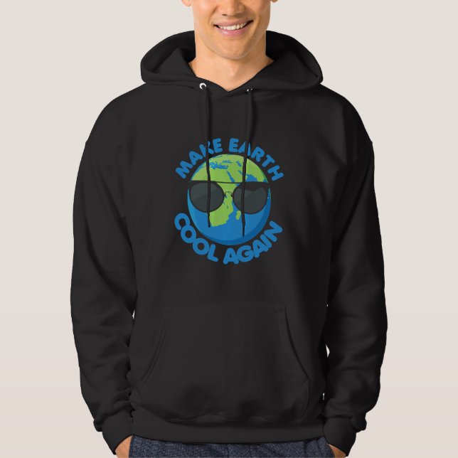 Veste À Capuche Réussir à faire Cool au changement climatique (Devant)