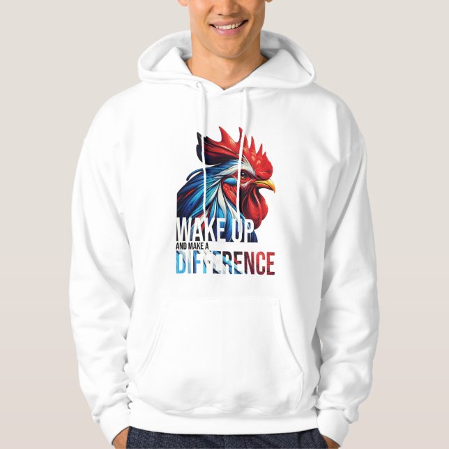VESTE À CAPUCHE RÉVEILLEZ-VOUS ET FAITES UNE DIFFÉRENCE (Devant)