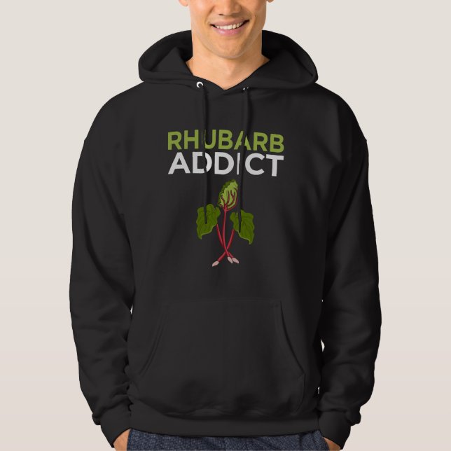 Veste À Capuche Rhubarb Addict Fun Pun (Devant)