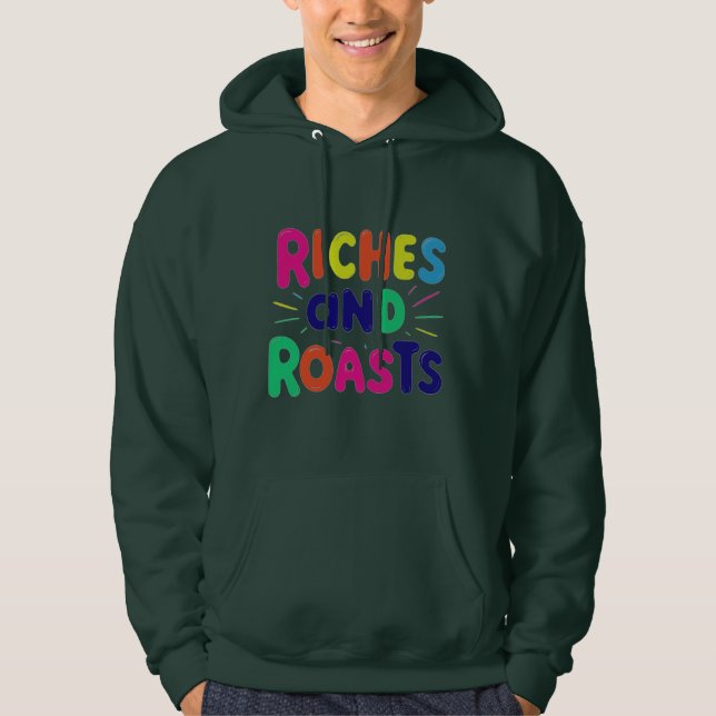 Veste À Capuche "Riches et rôtis" (Devant)