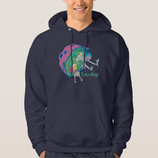 Veste À Capuche RICK ET MORTY™ | Décrochage du portail infecté (Devant)