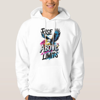Veste À Capuche Rise Above Limits – Inspirational Typography Tee 