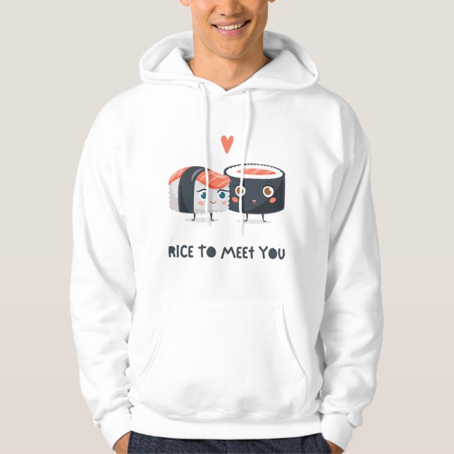 Veste À Capuche Riz Pour Vous Rencontrer (Devant)