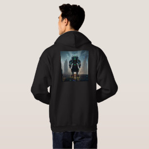 Veste À Capuche Robot 4 sweatshirt à capuchon noir dos