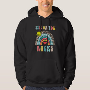 Veste À Capuche Roches De 7E Année Cute Coeur Arc-En-Ciel Premier 