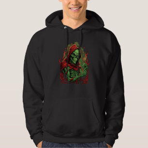 Veste À Capuche Rock d'horreur squelette morbide mort occulte