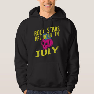 Veste À Capuche Rock Stars Sont Nés En Juillet Pour Enfants & Adul