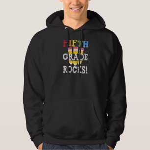 Veste À Capuche Rocks de 5e année Retour à l'école Étudiant Enseig
