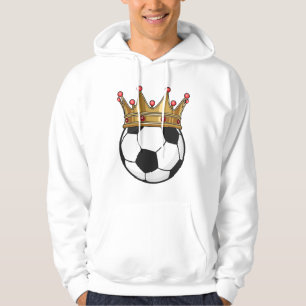 Veste À Capuche Roi de la Couronne de football